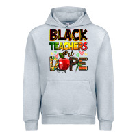 Heather Grey Black Teacher's are dope juneteenth Urban Hoodie - Zillion Design Studio