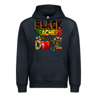 Navy Black Teacher's are dope juneteenth Urban Hoodie - Zillion Design Studio