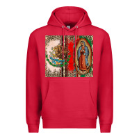 Cardinal Virgin Mary Mexican Flag Premium Hoodie - CTS Tumbler Store
