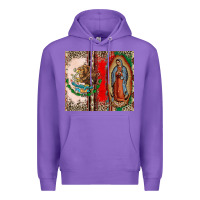 Purple Virgin Mary Mexican Flag Premium Hoodie - CTS Tumbler Store