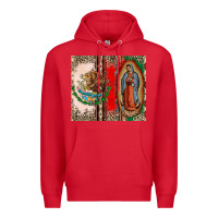 Red Virgin Mary Mexican Flag Premium Hoodie - CTS Tumbler Store