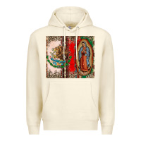 Sandshell Virgin Mary Mexican Flag Premium Hoodie - CTS Tumbler Store