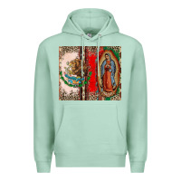 Seafoam Virgin Mary Mexican Flag Premium Hoodie - CTS Tumbler Store