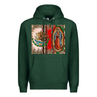 Sports Green Virgin Mary Mexican Flag Premium Hoodie - CTS Tumbler Store