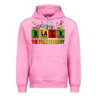 Fuchsia Pink Black the prime element juneteenth Urban Hoodie - Zillion Design Studio