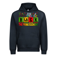 Navy Black the prime element juneteenth Urban Hoodie - Zillion Design Studio
