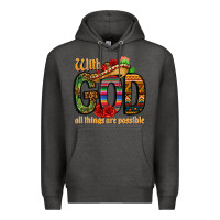Charcoal Heather with god all things are possible Premium Hoodie - CTS Tumbler Store