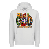 Dove Grey with god all things are possible Premium Hoodie - CTS Tumbler Store