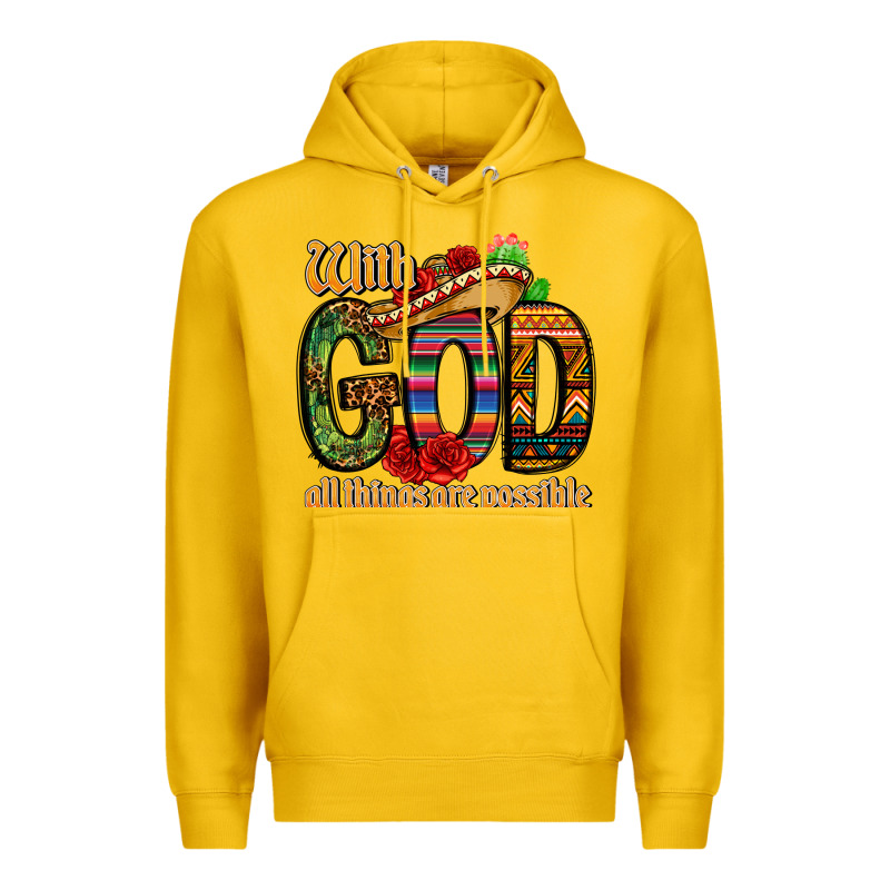 With God All Things Are Possible Premium Hoodie by CTS Tumbler Store | Teevron