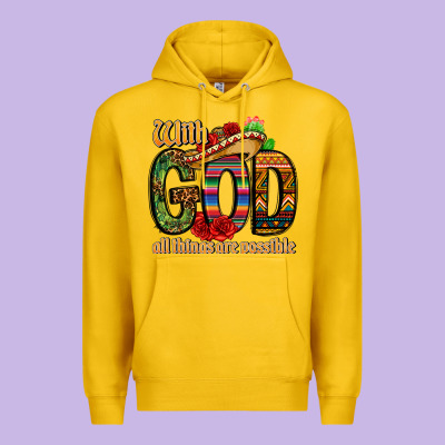 With God All Things Are Possible Premium Hoodie Designed By Cts Tumbler Store