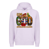 Lilac with god all things are possible Premium Hoodie - CTS Tumbler Store