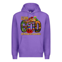 Purple with god all things are possible Premium Hoodie - CTS Tumbler Store