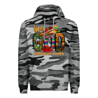 Slate Camo with god all things are possible Premium Hoodie - CTS Tumbler Store