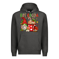 Charcoal Heather hot cocoa gnome Premium Hoodie - texasbilliewilder