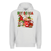 Dove Grey hot cocoa gnome Premium Hoodie - texasbilliewilder
