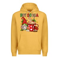 Mustard hot cocoa gnome Premium Hoodie - texasbilliewilder