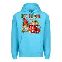 Ocean Blue hot cocoa gnome Premium Hoodie - texasbilliewilder