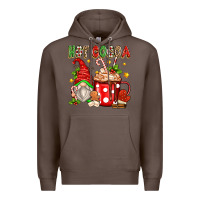 Coffee hot cocoa gnome Premium Hoodie - texasbilliewilder