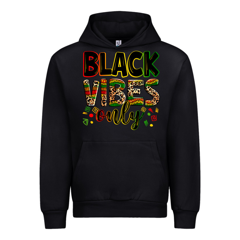 Black Vibes Only Juneteenth Urban Hoodie by Zillion Design Studio | Teevron