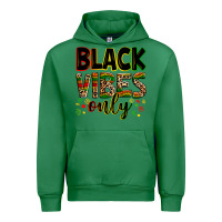Emerald Black vibes only juneteenth Urban Hoodie - Zillion Design Studio