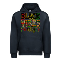 Navy Black vibes only juneteenth Urban Hoodie - Zillion Design Studio