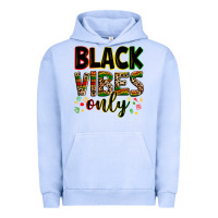 Pigment Grape Ice Black vibes only juneteenth Urban Hoodie - Zillion Design Studio