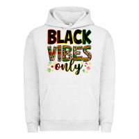 Pigment Lunar Rock Black vibes only juneteenth Urban Hoodie - Zillion Design Studio