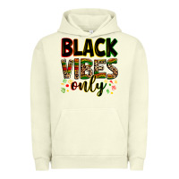 Pigment Pistachio Black vibes only juneteenth Urban Hoodie - Zillion Design Studio