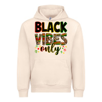 Sandshell Black vibes only juneteenth Urban Hoodie - Zillion Design Studio