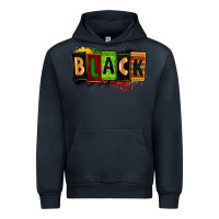 Navy Black juneteenth Urban Hoodie - Zillion Design Studio