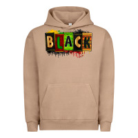Pigment Burro Black juneteenth Urban Hoodie - Zillion Design Studio
