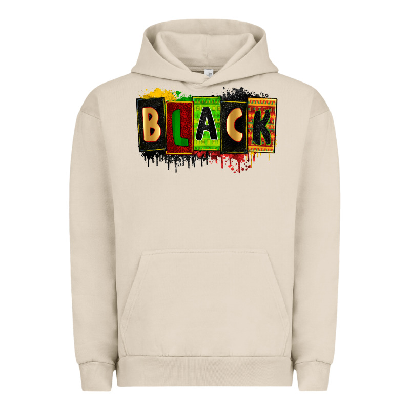 Black Juneteenth Urban Hoodie by Zillion Design Studio | Teevron