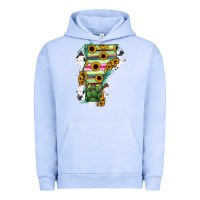 Pigment Grape Ice Vermont State Map Urban Hoodie - RanaPortraitStore