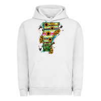 Pigment Lunar Rock Vermont State Map Urban Hoodie - RanaPortraitStore
