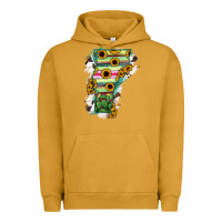 Pigment Peanut Butter Vermont State Map Urban Hoodie - RanaPortraitStore