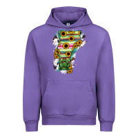 Tulip Vermont State Map Urban Hoodie - RanaPortraitStore