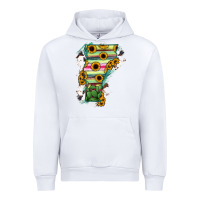 White Vermont State Map Urban Hoodie - RanaPortraitStore