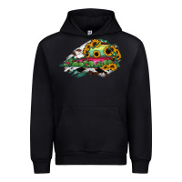 Black Virginia State Map Urban Hoodie - RanaPortraitStore