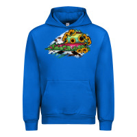 Cobalt Virginia State Map Urban Hoodie - RanaPortraitStore