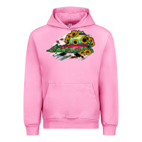 Fuchsia Pink Virginia State Map Urban Hoodie - RanaPortraitStore