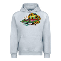 Heather Grey Virginia State Map Urban Hoodie - RanaPortraitStore