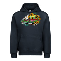 Navy Virginia State Map Urban Hoodie - RanaPortraitStore