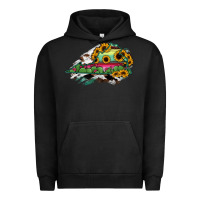 Pigment Black Virginia State Map Urban Hoodie - RanaPortraitStore