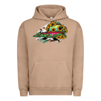 Pigment Burro Virginia State Map Urban Hoodie - RanaPortraitStore