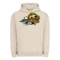 Pigment French Oak Virginia State Map Urban Hoodie - RanaPortraitStore