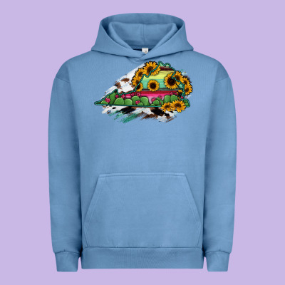 Virginia State Map Urban Hoodie Designed By Ranaportraitstore