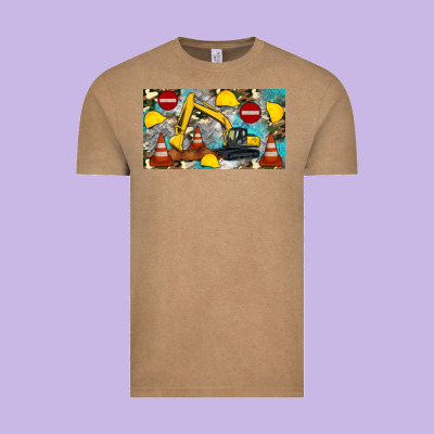 Excavator Sippy Vintage Tee Designed By Artiststas