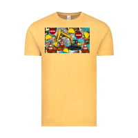 Vintage Mustard excavator sippy Vintage Tee - Artiststas