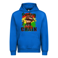 Cobalt Breaking every chain juneteenth Urban Hoodie - Zillion Design Studio