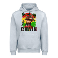 Heather Grey Breaking every chain juneteenth Urban Hoodie - Zillion Design Studio